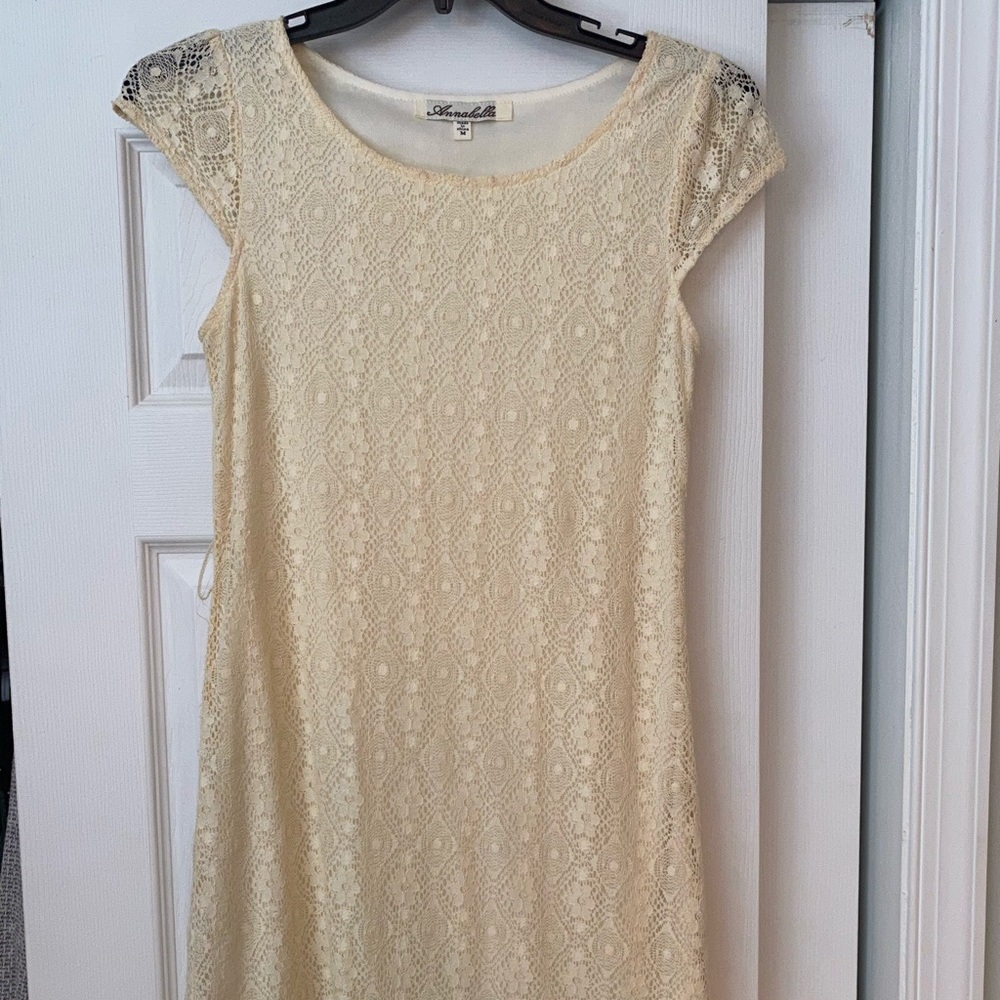 Cream lace dress